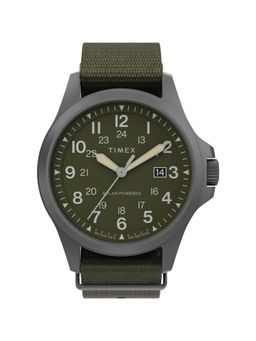 Timex - Field Post Green Round Dial Analog Men Watch - TW2V03700X6 (M)
