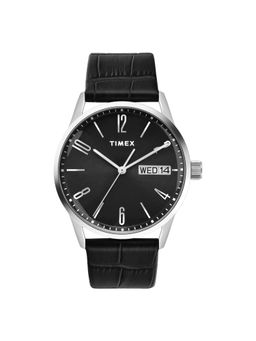 Timex - Black Round Dial Analog Men Watch - TWEG25507 (M)