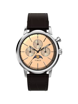Timex - Marlin Analog for man with Rose Gold-Tone Round Dial Wrist Watches - TWEG26801 (M)