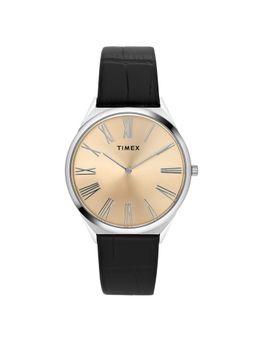 Timex - Gold Round Dial Analog Men Watch - TWEG27900 (M)