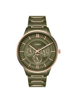 Timex - Signio Round 42mm Green Dial Analog Men Watch - TWEG28002