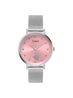 Timex - Round Pink Dial Analog Women Watch - TWEL12921 (M)