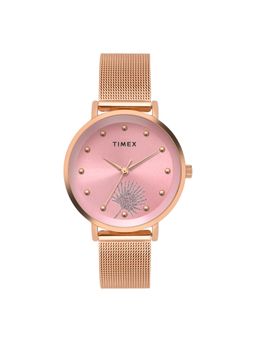 Timex - Round Pink Dial Analog Women Watch - TWEL12924 (M)