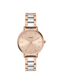 Timex - Round Rose Gold Dial Analog Women Watch - TWEL15826 (M)