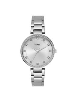 Timex - Silver Round Dial Analog Women Watch - TWEL18730 (M)