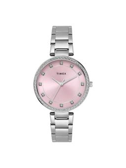 Timex - Pink Round Dial Analog Women Watch - TWEL18731 (M)