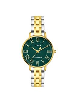 Timex - Round Green Dial Analog Women Watch - TWEL19107 (M)
