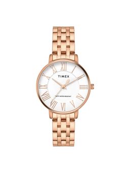 Timex - Round White Dial Analog Women Watch - TWEL19108 (M)