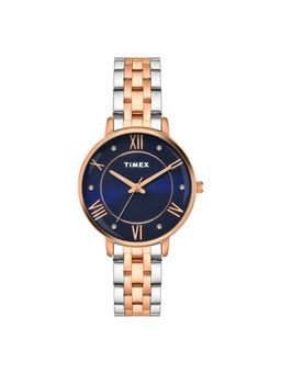 Timex - Round Blue Dial Analog Women Watch - TWEL19110 (M)
