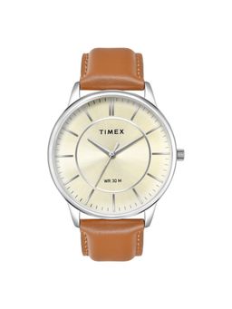 Timex - Champagne Round Dial Analog Men Watch - TWTG12100 (M)