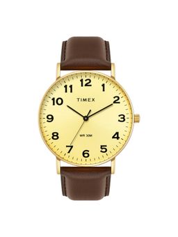 Timex - Classics Champagne Round Dial Analog Men Watch - TWTG12203 (M)