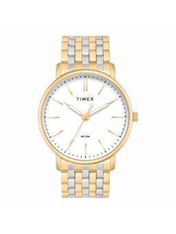 Timex - Round White Dial Analog Men Watch - TWTG12803 (M)