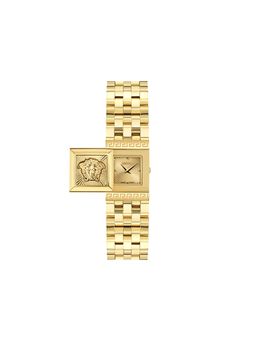 VERSACE - Yellow Round Dial Analog Women Watch - VE0C00225 (M)