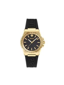 VERSACE - Black Round Dial Analog Women Watch - VE0D00225 (M)