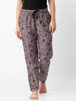 FashionRack - Women Rayon Floral Brown Pajamas