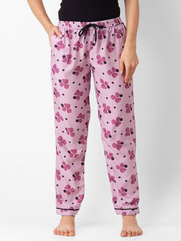 FashionRack - Women Rayon Floral Pink Pajamas