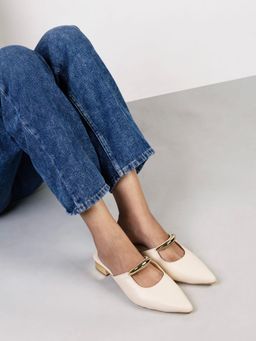 RIVR - Women Dawn Beige Mules