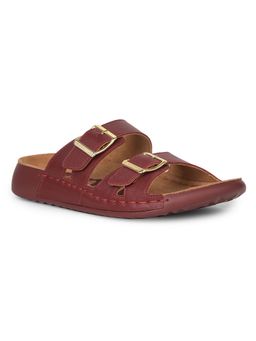 Hush Puppies - Women Maroon Sliders