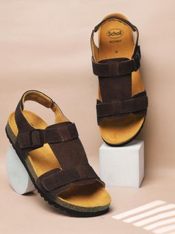 Scholl - Men Brown Casual Sandals