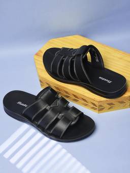 Bata - Men Black Sandals