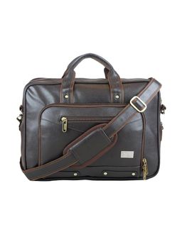 Ligo Bags - Classic Messenger Bag With Detachable Strap - Brown (L)