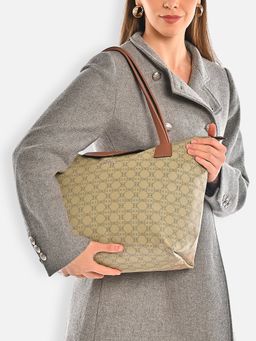 Lavie - Womens Mono Vincy Tote Bag - Beige (L)