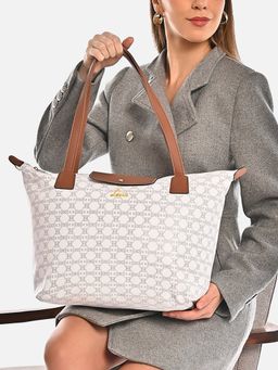 Lavie - Womens Mono Vincy Tote Bag - White (L)