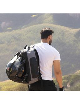 Ligo Bags - Hammer Overnighter Helmet or Laptop Bag - Grey (L)