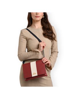 Lavie - Womens Colorblock Reese Flap Sling Bag - Red (M)