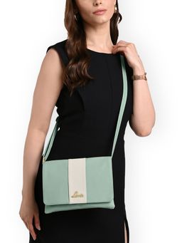 Lavie - Womens Colorblock Reese Flap Sling Bag - Mint (M)