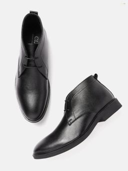 Carlton London - Solid Black Chukka Boots