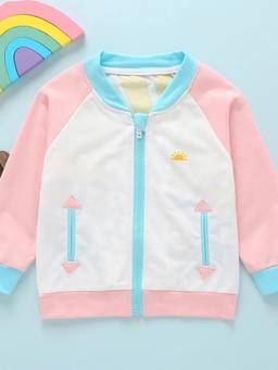 Hopscotch - Girls Pink Cotton Jacket