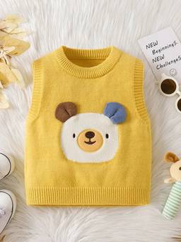 Hopscotch - Boys Yellow Polyester Sweater