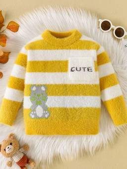 Hopscotch - Boys Yellow Polyester Sweater