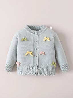 Hopscotch - Girls Grey Blended Sweater