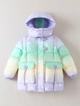 Hopscotch - Girls Multi-Colour Polyester Long Coat