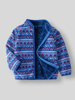 Hopscotch - Boys Blue Polyester Jacket