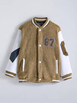 Hopscotch - Boys Brown Polyester Jacket