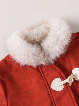 Hopscotch - Girls Red Polyester Jacket with Bag
