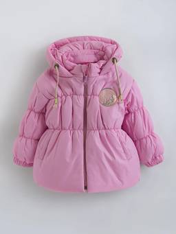 Hopscotch - Girls Pink Polyester Jacket