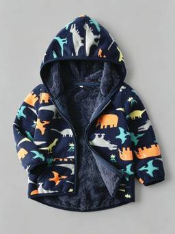 Hopscotch - Boys Navy Blue Polyester Jacket
