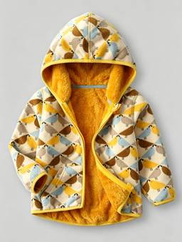 Hopscotch - Boys Yellow Polyester Jacket