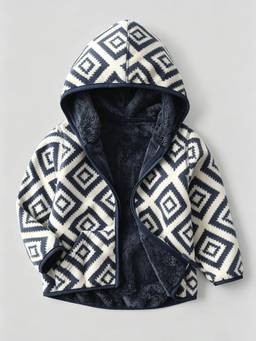 Hopscotch - Boys Off White Polyester Jacket
