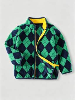 Hopscotch - Boys Green Polyester Jacket