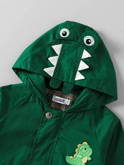 Hopscotch - Boys Green Cotton Jacket