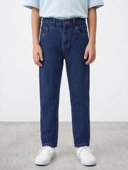 R&B - Boys Blue Cotton Blend Jeans