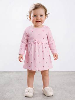R&B - Girls Pink Cotton Dress