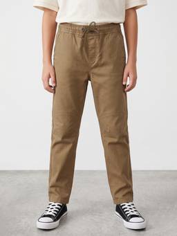 R&B - Boys Khaki Cotton Blend Trouser