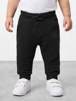 R&B - Boys Black Cotton Jogger