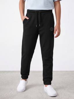 R&B - Boys Black Cotton Jogger